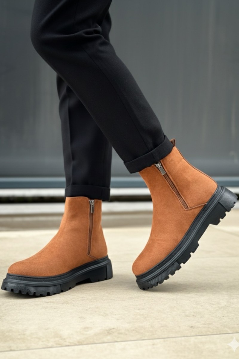 Mens Boots - Tan - 0777