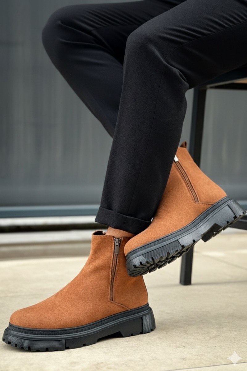 Mens Boots - Tan - 0777