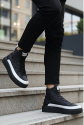 Men’s Boots - Black White - 1 - 0811 Men’s Boots - Black White - 1 - 0811