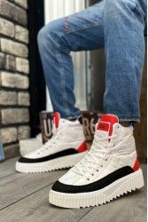 Men’s Boots - White Orange - 0811 Men’s Boots - White Orange - 0811
