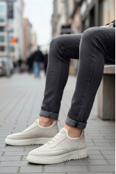 Mens Sneakers - Beige - 0911