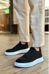 Mens Sneakers - Black White - 0911