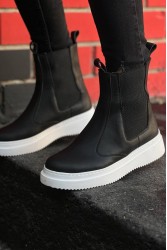 Men’s Boots - Black White - 0992