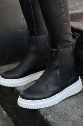 Men’s Boots - Black White - 0992