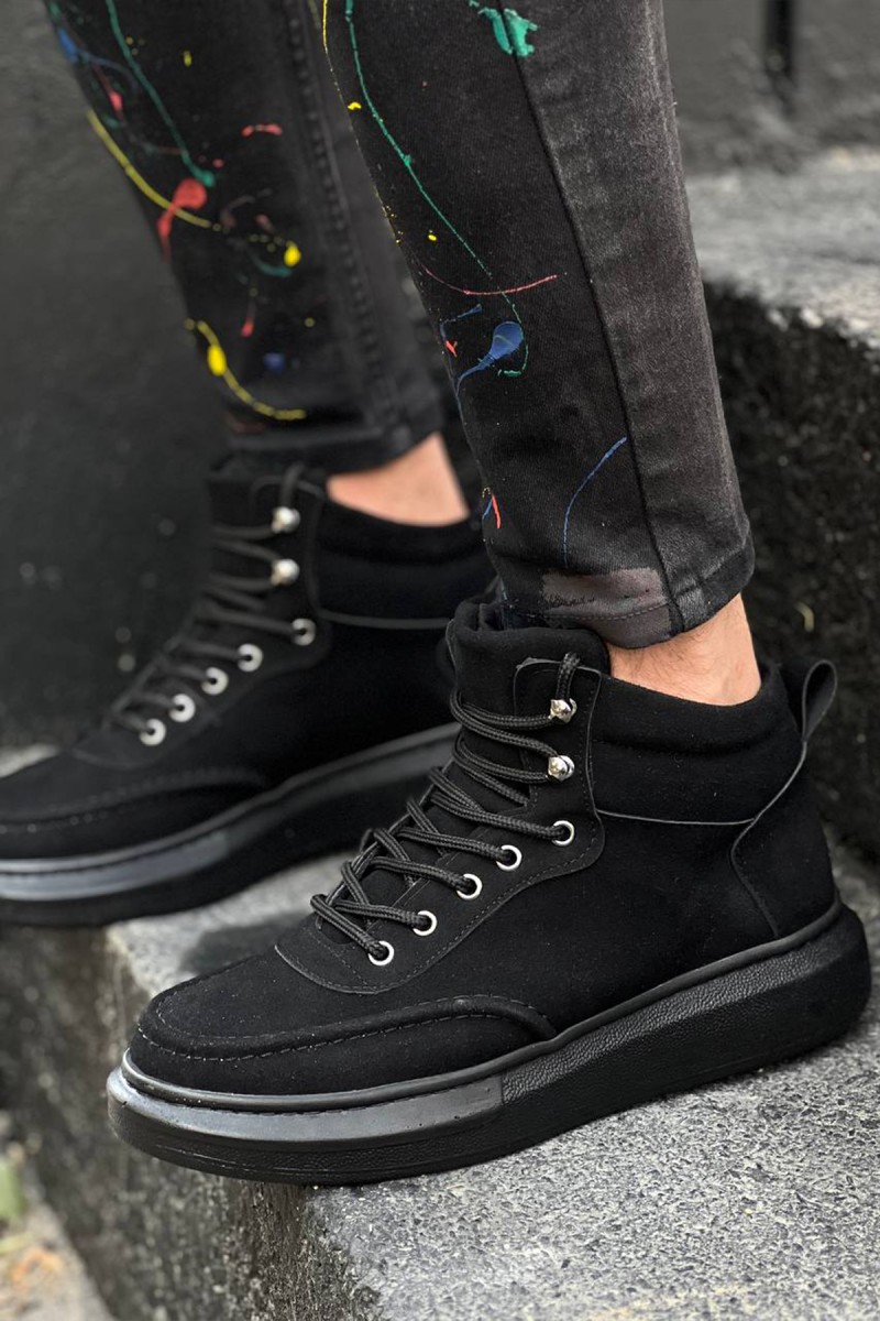 Mens Boots - Black Suede - 0994