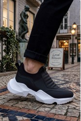 Mens Sneakers - Black White - 402