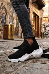 Mens Sneakers - Black White - 403