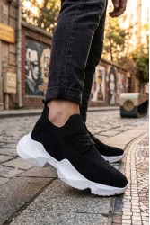 Mens Sneakers - Black White - 403
