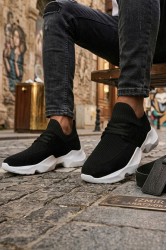 Mens Sneakers - Black White - 403