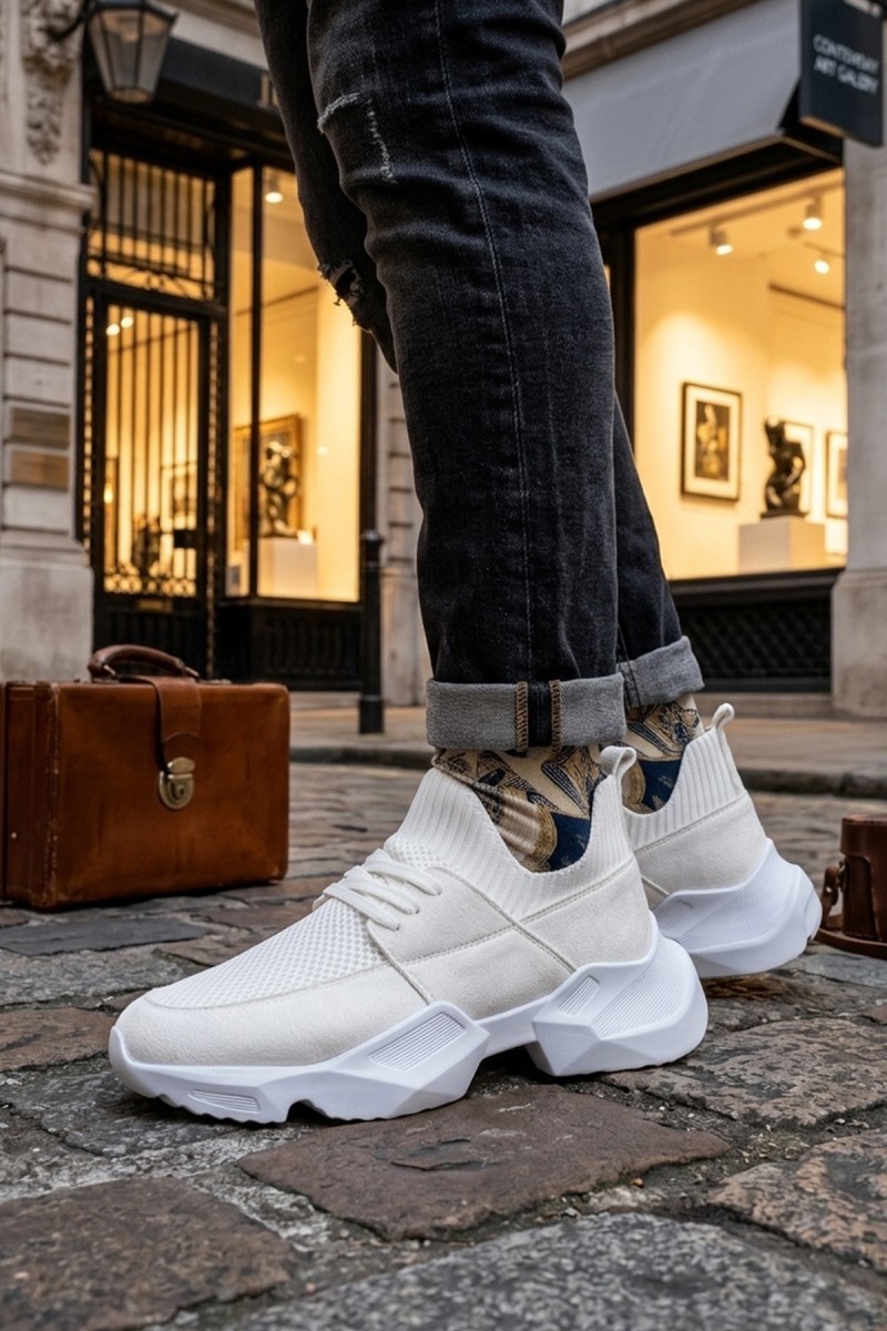Mens Sneakers - White - 403