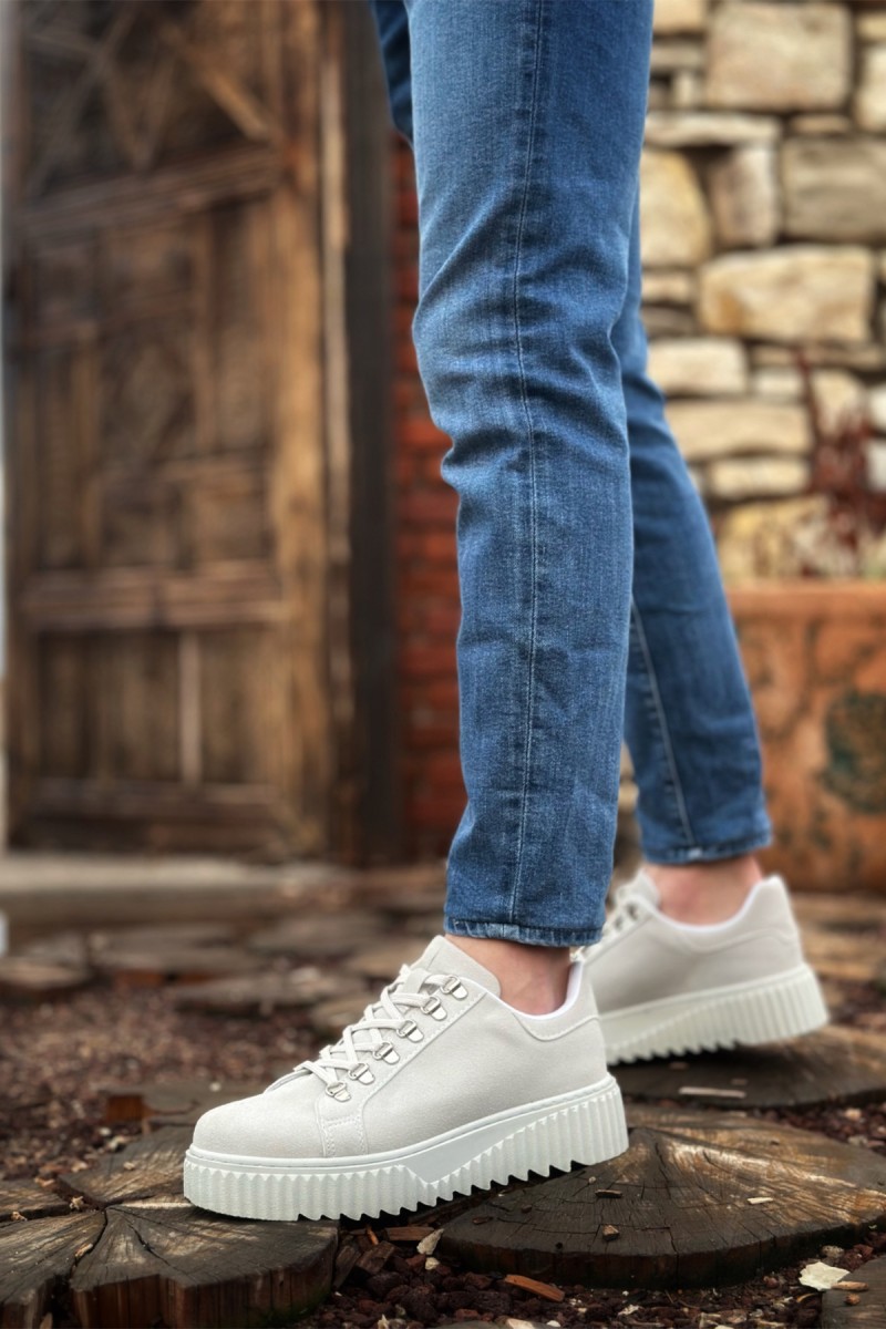 Mens Sneakers - Gray Suede - 505