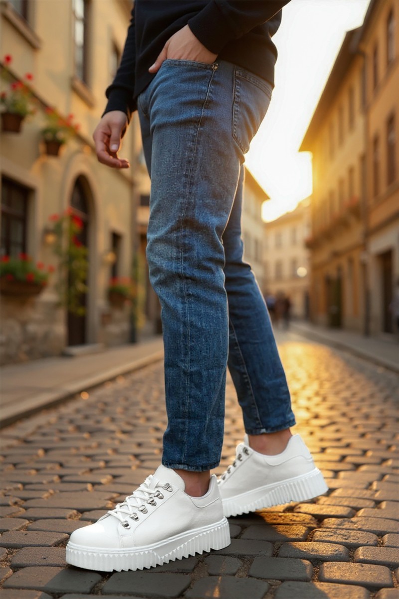 Mens Sneakers - White - 505