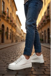 Mens Sneakers - White - 505
