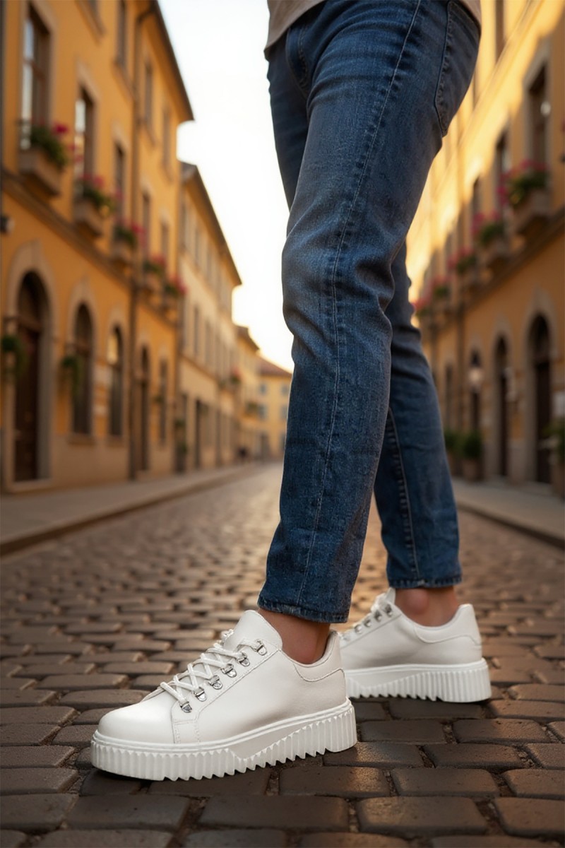 Mens Sneakers - White - 505