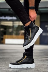 Mens Boots - Black White - 512