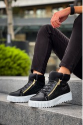 Mens Boots - Black White - 512