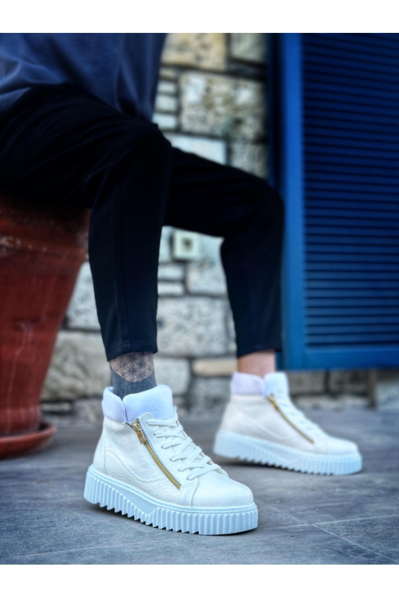 Mens Boots - White - 512