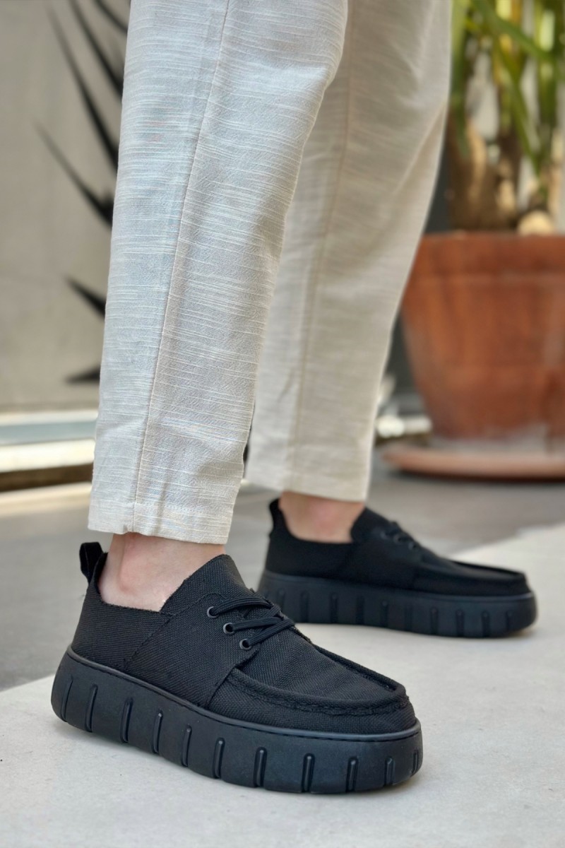 Mens Casual Shoes - Black - 676