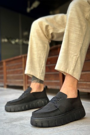 Mens Casual Shoes - Black - 676