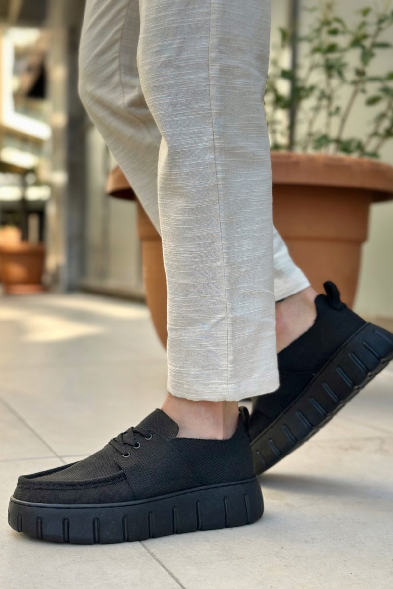 Mens Casual Shoes - Black - 676