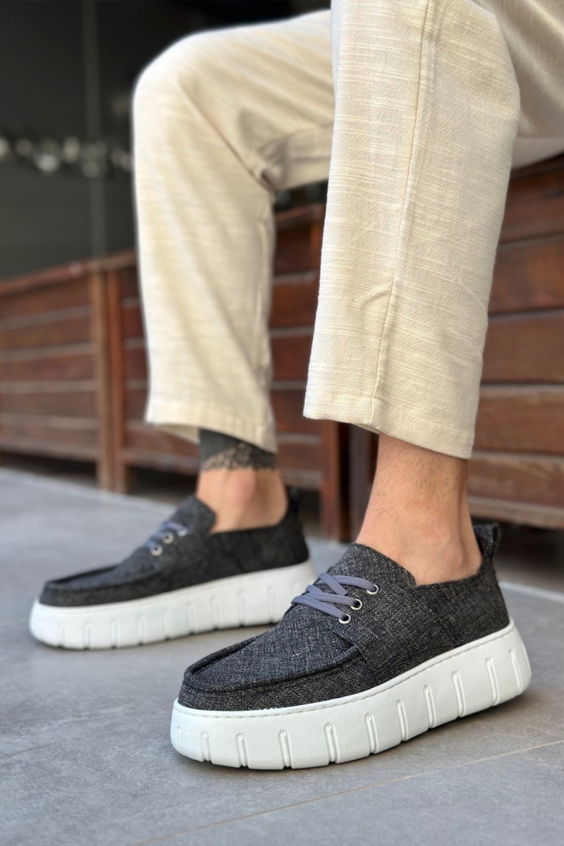 Mens Casual Shoes - Gray - 676