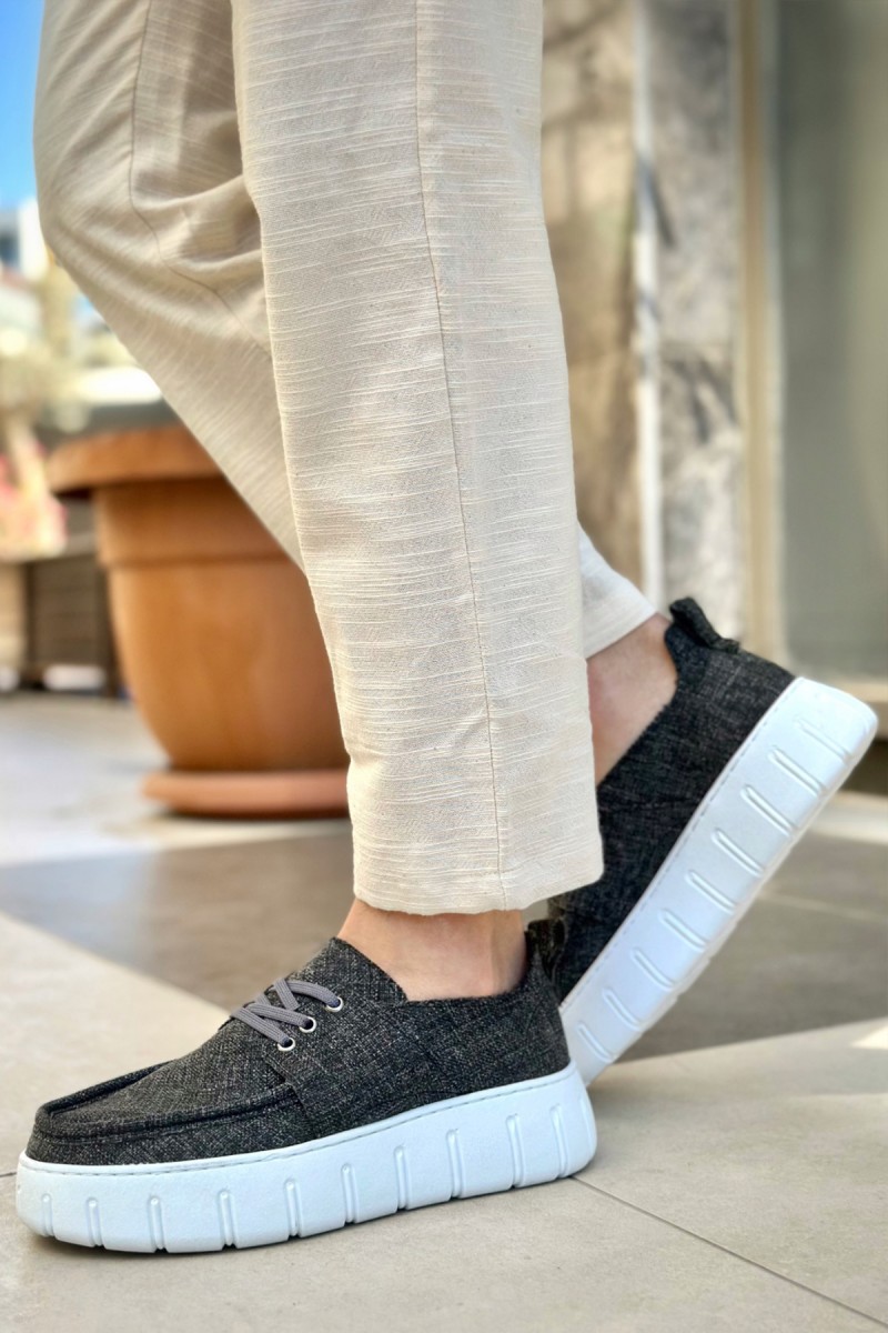 Mens Casual Shoes - Gray - 676