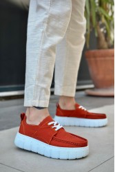 Mens Casual Shoes - Orange - 676