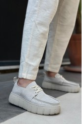 Mens Casual Shoes - Beige - 676