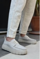 Mens Casual Shoes - Beige - 676
