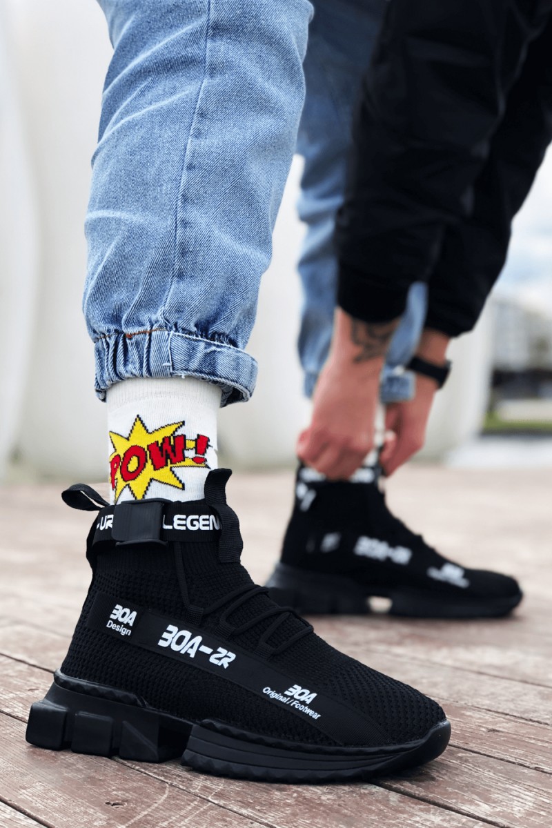 Mens Sneakers - Black - Agron
