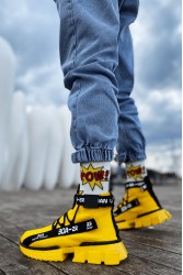 Mens Sneakers - Yellow - Agron