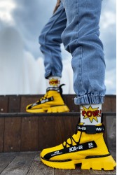 Mens Sneakers - Yellow - Agron