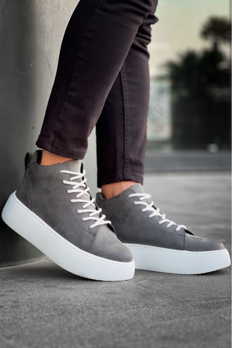 Mens Boots - Anthracite White - LE10
