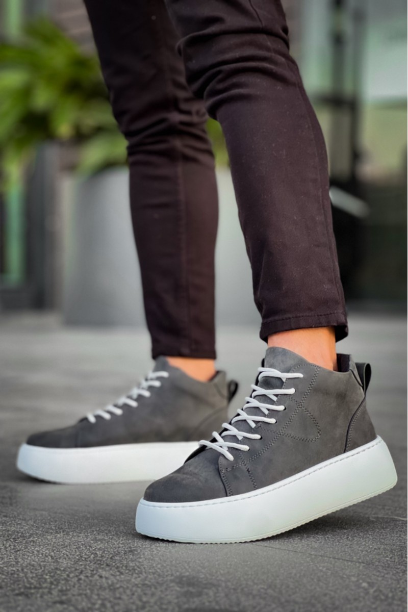 Mens Boots - Anthracite White - LE10