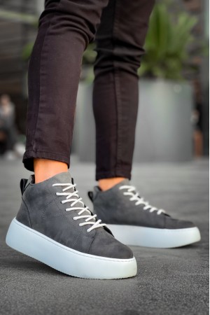 Mens Boots - Anthracite White - LE10