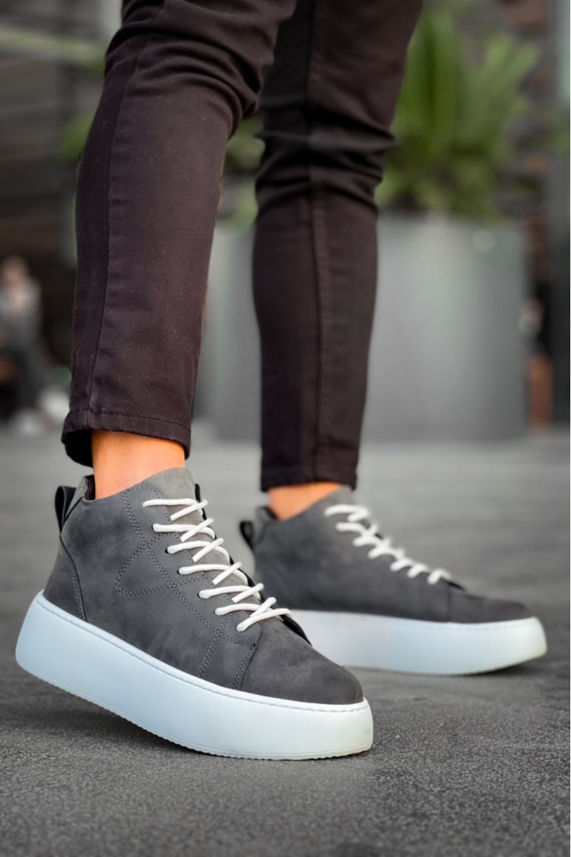 Mens Boots - Anthracite White - LE10
