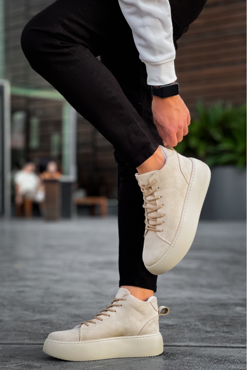 Mens Boots - Beige - LE10