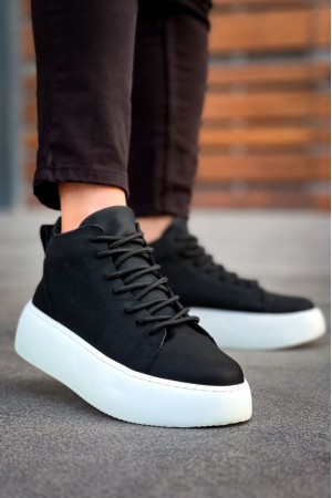 Mens Boots - Black White - LE10