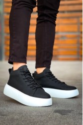 Mens Boots - Black White - LE10