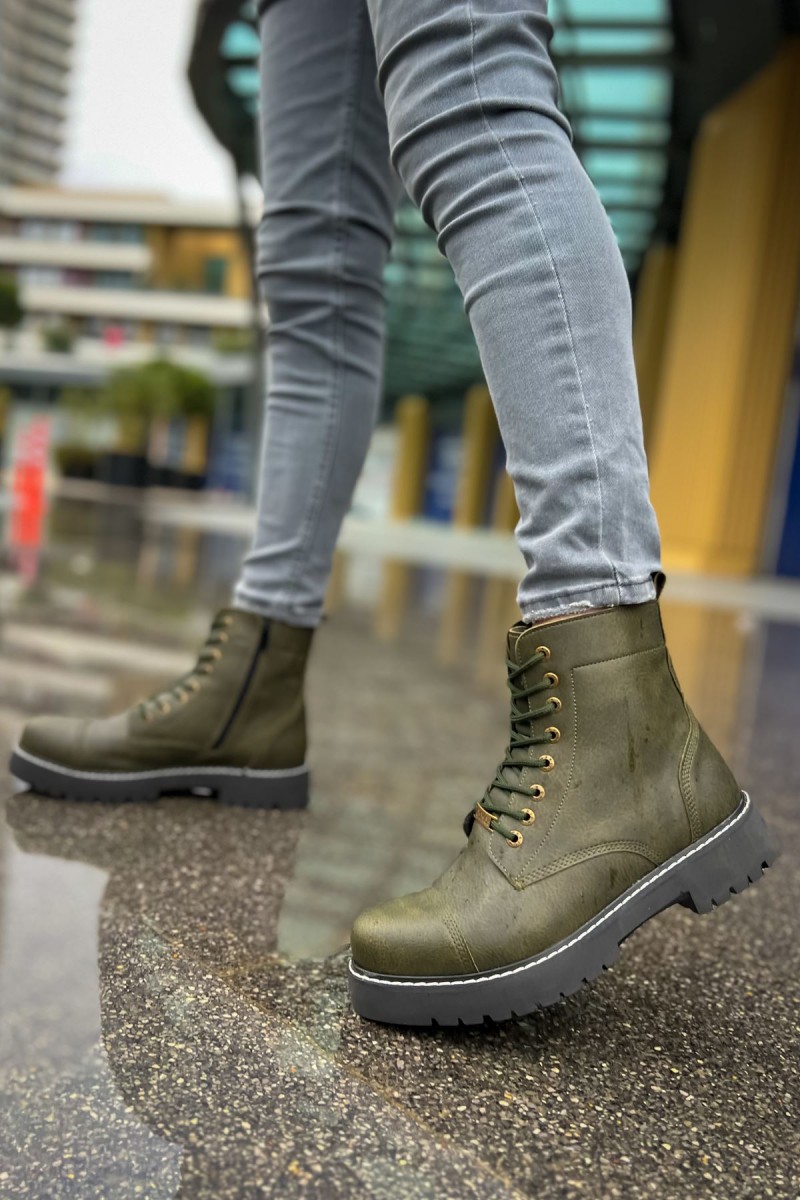 Mens Boots - Khaki - 009
