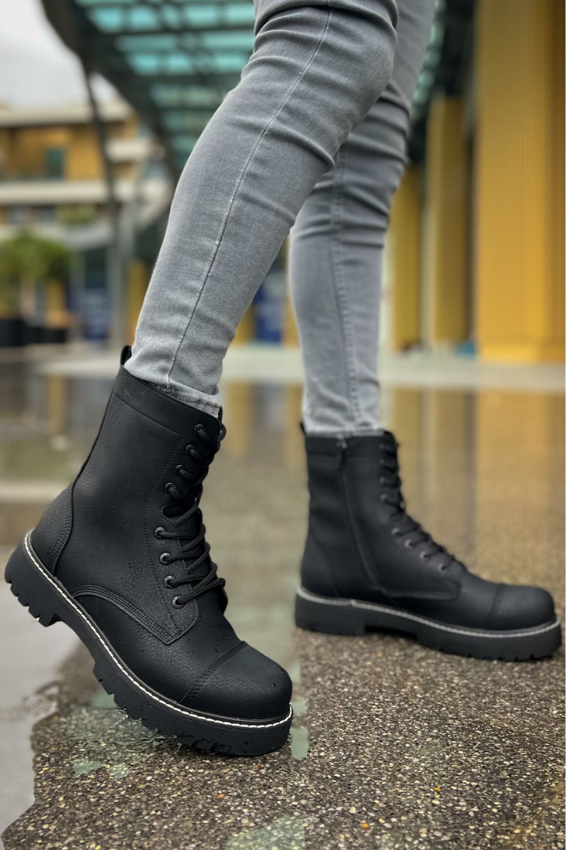 Mens Boots - Black Matte - 009