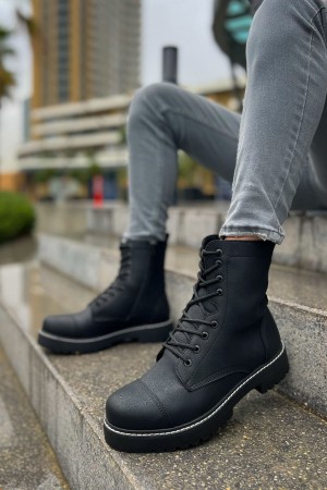 Mens Boots - Black Matte - 009