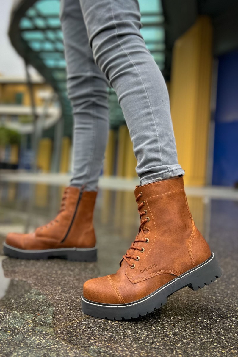 Mens Boots - Tan - 009