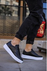 Mens Sneakers - Black White - 017