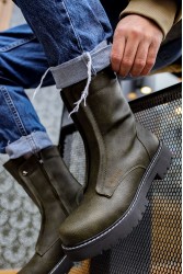 Mens Boots - Khaki - 027