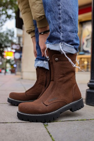 Mens Boots - Brown Suede - 027