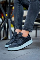 Mens Sneakers - Black White - 040