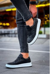 Mens Sneakers - Black White - 040