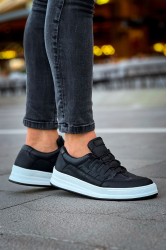Mens Sneakers - Black White - 040