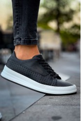 Mens Sneakers - Black White - 043